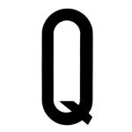 LETTERA ADESIVA 8CM TARGA "Q" NERA 
