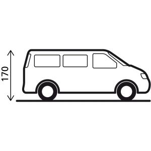 TENDA PER PORTELLONE POSTERIORE PILOT VW CADDY 5 135 X135X H170/200 CM 0102967N