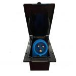 FESTE STECKDOSE 230V, LOCH 135X70MM, SCHWARZ