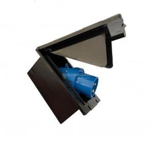 FESTE STECKDOSE 230V, LOCH 135X70MM, SCHWARZ