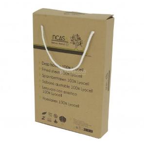 DRAP HOUSSE LYOCELL BLANC 130X190 COUPE À DROITE