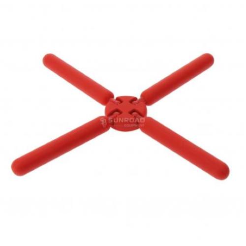 PORTA PENTOLA PIEGHEVOLE IN SILICONE ROSSO