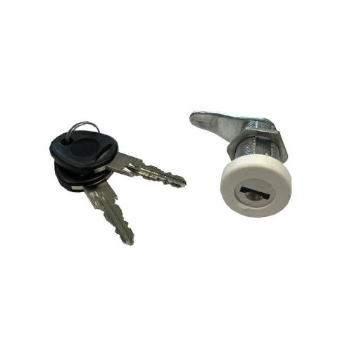 SERRATURA IN METALLO PER PORTELLONE BIANCA 38MM