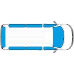 OSCURANTE TERMICO INTERNO MERCEDES VITO DAL 2004 AL 2014 COMPLETO 8PZ VERSIONE LONG