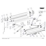 COPPIA GUSCI DX+SX PER TENDALINO THULE 5200 ANTRACITE