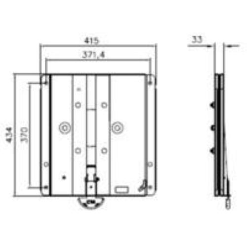 PIASTRA GIREVOLE SX PER PEUGEOT TRAVELLER DAL 2016, FIAT SCUDO DAL 2021, FIAT ULISSE 2023