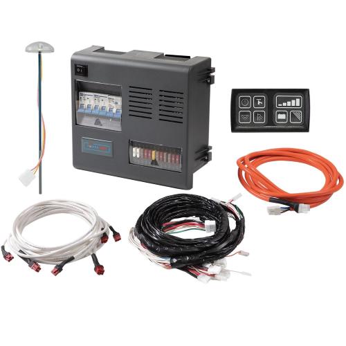 KIT IMPIANTO ELETTRICO BASE CON SISTEMA DI DISTRIBUZIONE E RICARICA COMPLETO CON SONDA ACQUA