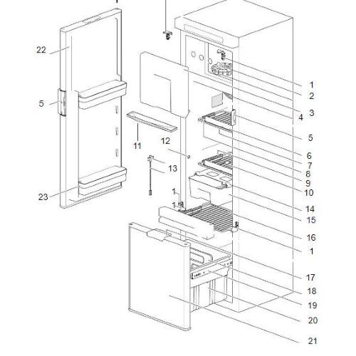 69112012 COPPIA GUIDE CASSETTO N3141