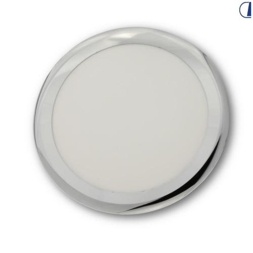 PLAFONIERA TONDA LED 217MM CROMATA SENZA INTERRUTTORE 3000K