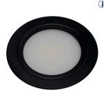 FARETTO 12V DA INCASSO LED Ø52MM CON LENTE OPALINA NERO