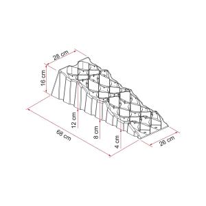CUNEI PER CAMPER KIT LEVEL UP PREMIUM S 97901-062 68X28X16CM