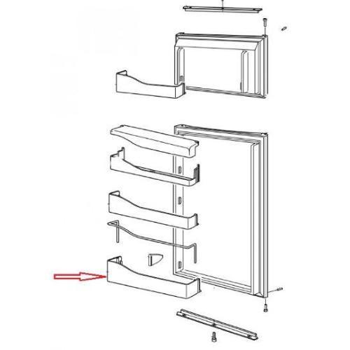 2412077113 MENSOLA PORTA INF.RM7505 BIANCA
