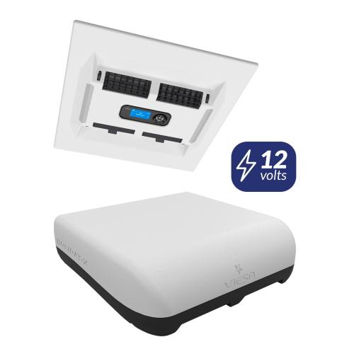CLIMATIZZATORE CONDIZIONATORE EVAPORATIVO 12V VIESA HOLIDAY X BIANCO INSTALLATO*