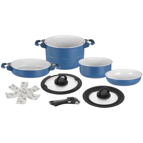 POPOTE SET DI PENTOLE CAREZZA MAGNETOGRIP 7+1 Ø 22 0804092N ADATTO A INDUZIONE!