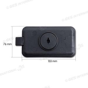 SERRATURA COMPLETA PER PORTELLONE NANO NERA