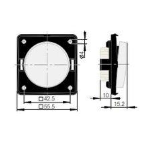 INTERRUTTORE 12V BIANCO BERKER
