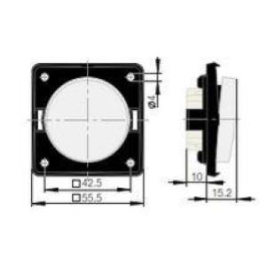 INTERRUTTORE 12V MARRONE BERKER