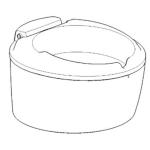 20095162 KIT TAZZA WC BIANCO PER WC THETFORD C220