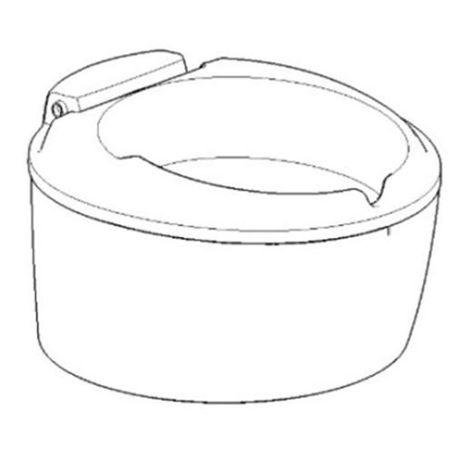 20095162 KIT TAZZA WC BIANCO PER WC THETFORD C220