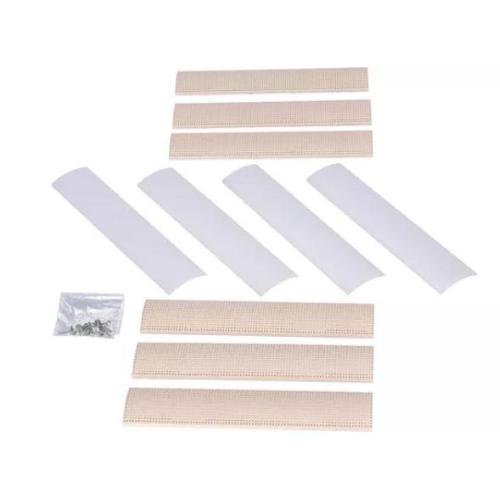 KIT GRIGLIE DI VENTILAZIONE OBLÒ HEKI 3, HEKI 3 PLUS, HEKI 4, HEKI 4 PLUS CREMA RAL9001 - ZB102925