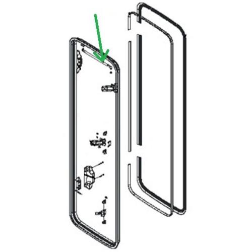 BRACCETTO CON FISSAGGI 543 MM_PORTA SEITZ CARAD-RPLUS BG1540