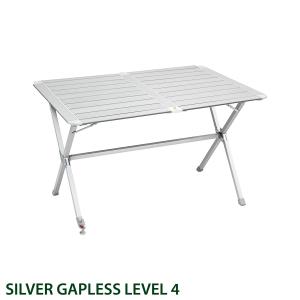 TAVOLO ALLUMINIO PIEGHEVOLE SILVER GAP LESS 6P 140 X 81 0406077N