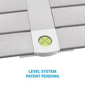 TAVOLO ALLUMINIO PIEGHEVOLE SILVER GAP LESS 6P 140 X 81 0406077N