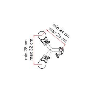 BRACCETTO PER CARRY-BIKE BIKE BLOCK PRO S 2 DEEP BLACK 08831A01A RESTYLING
