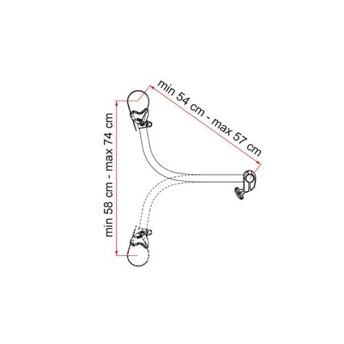 BRACCETTO PER CARRY-BIKE BIKE BLOCK PRO S 4 DEEP BLACK 08831C01A  RESTYLING