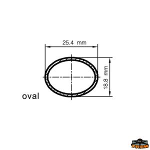 MANIGLIA TIENTIBENE INOX CON PRIGIONIERI Ø25X330MM