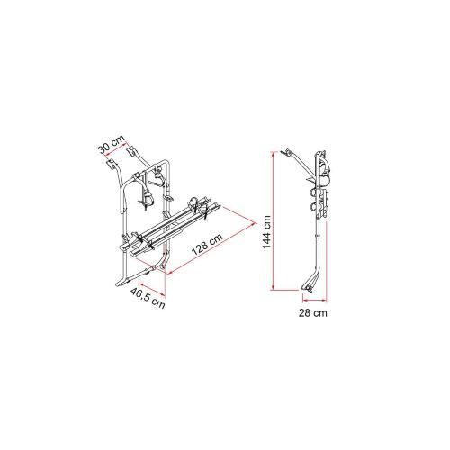 PORTABICI CARRY-BIKE VW T5D/ T6D DEEP BLACK 02096-79A