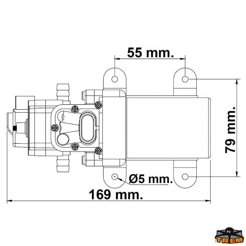 POMPA PRESSOSTATO AUTOCLAVE PER ACQUE CHIARE 12V SEAFLO 3,80LPM