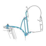 STAFFE PER DOMETIC ADAPTER PW1100, PW1500, THULE 4200 VW T5/T6 MULTIVAN C/BINARIO A TETTO