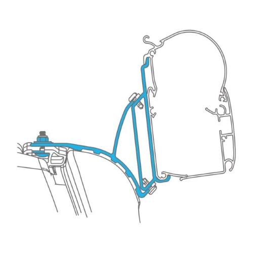 STAFFE PER DOMETIC ADAPTER PW1100, PW1500, THULE 4200 VW T5/T6 MULTIVAN C/BINARIO A TETTO