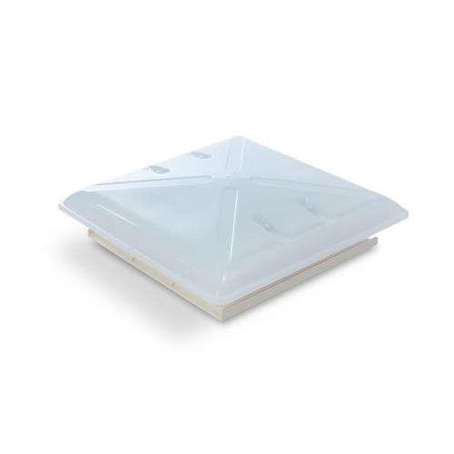 OBLO' MPK 40X40 GRIGIO CON OSCURANTE E ZANZARIERA CUPOLA TRASLUCIDA