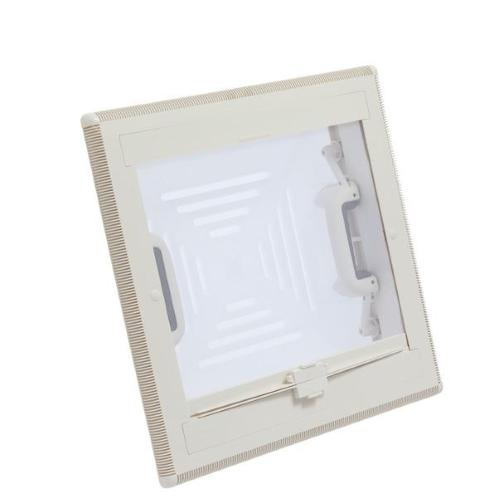 OBLO' MPK 40X40 GRIGIO CON OSCURANTE E ZANZARIERA CUPOLA TRASLUCIDA