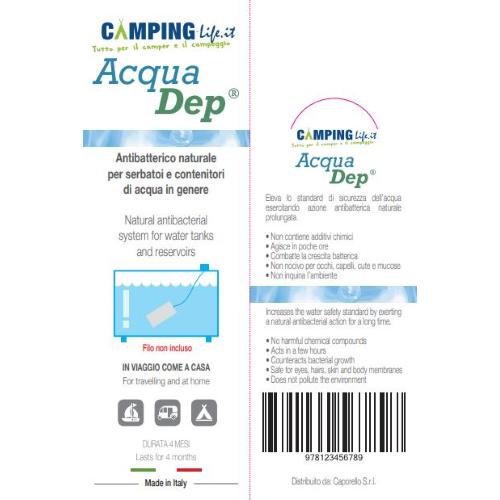 BARRA ANTIBATTERICA ACQUA DEP CAMPING-LIFE EDITION