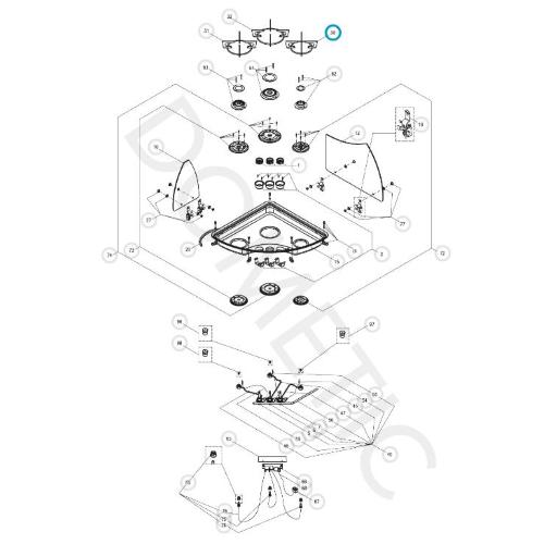 407145132 GRIGLIA ACCIAO INOSSIDABILE PER PIANO COTTURA CE09