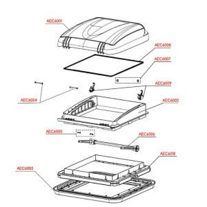 GUARNIZIONE CUPOLA PER OBLÒ EXTRA VENT 40X40 