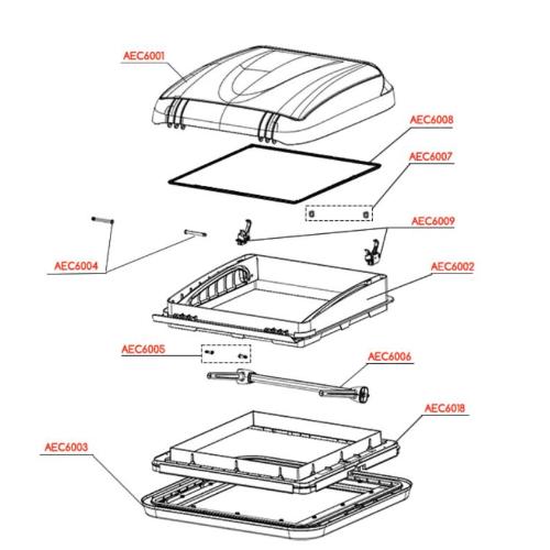 GUARNIZIONE CUPOLA PER OBLÒ EXTRA VENT 40X40 