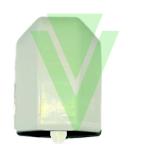 TAPPO TERMINALE PER COPRICAVI TERRO IN ALLUMINIO BIANCO