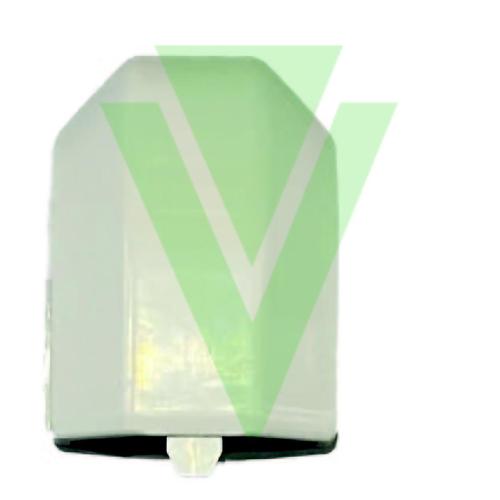 TAPPO TERMINALE PER COPRICAVI TERRO IN ALLUMINIO BIANCO