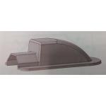 GUSCIO PASSATETTO PER COPRICAVI A TETTO IN ALLUMINIO BIANCO