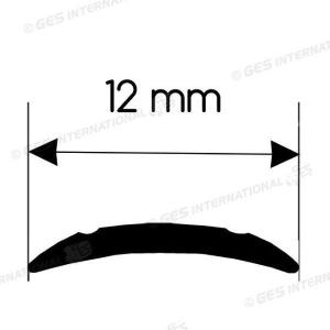 GUARNIZIONE PROFILO COPRIVITI IN PVC ROSSO PER SEDE DA 12MM