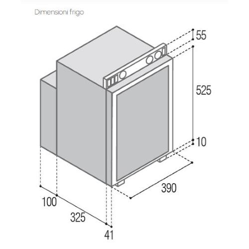 FRIGORIFERO TRIVALENTE DA INCASSO VTR5040ES