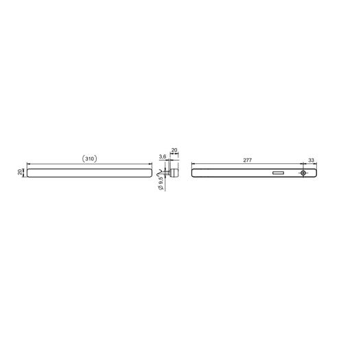 MODULO TERZO STOP LED 12 V/3 W ZHBL 310 X 20 X H 20 MM