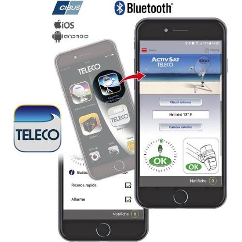 ANTENNA SATELLITARE AUTOMATICA PORTATILE TELECO ACTIVSAT 65 SMART