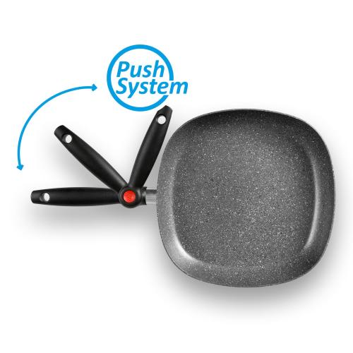 PADELLA GOURMET ROCK PAN 28X28CM 0806073N 