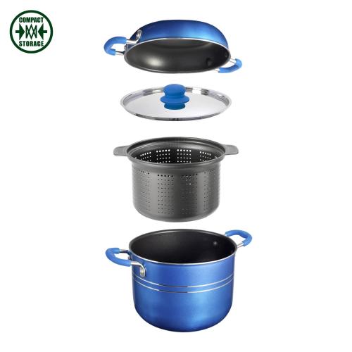 POPOTE SET DI PENTOLE SKIPPER 4+1 DIAMETRO 22CM 0806008N