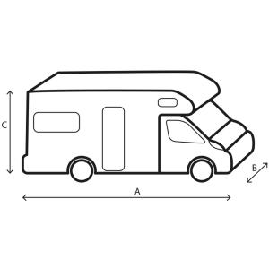 COPERTURA INTEGRALE PER CAMPER SEMINTEGRALI 600-650CM 7241507N